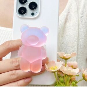 SpinPop Iridescent Bear Phone Grip